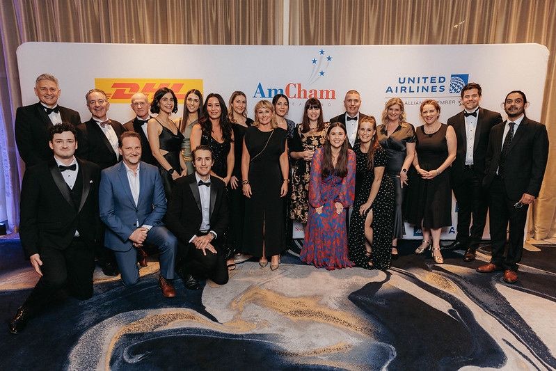 The Insprie team and network at the AmCham New Zealand awards in Auckland